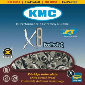 Grandinė 6-7-8 pavaros KMC X8 EPT